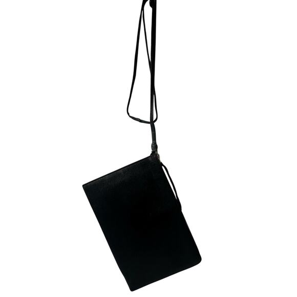 Boris Bidjan Saberi Zip-Around Wallet Bag Black Grained Leather - Picture 2 of 15